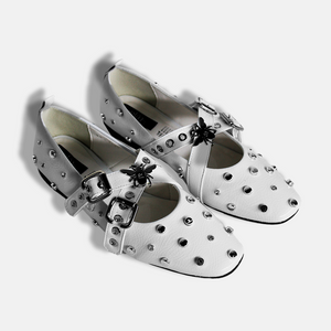 
                  
                    Load image into Gallery viewer, The Fiorella White &amp;amp; Studs 
                  
                